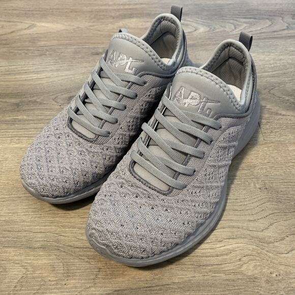 APL Women’s Sneakers Gray Size 6.5 Athletic Shoes 0819XC - Picture 1 of 6